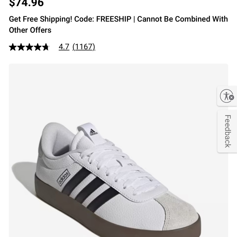 Adidas VL Court 3.0 White and Black Sneakers with Minimalist Design